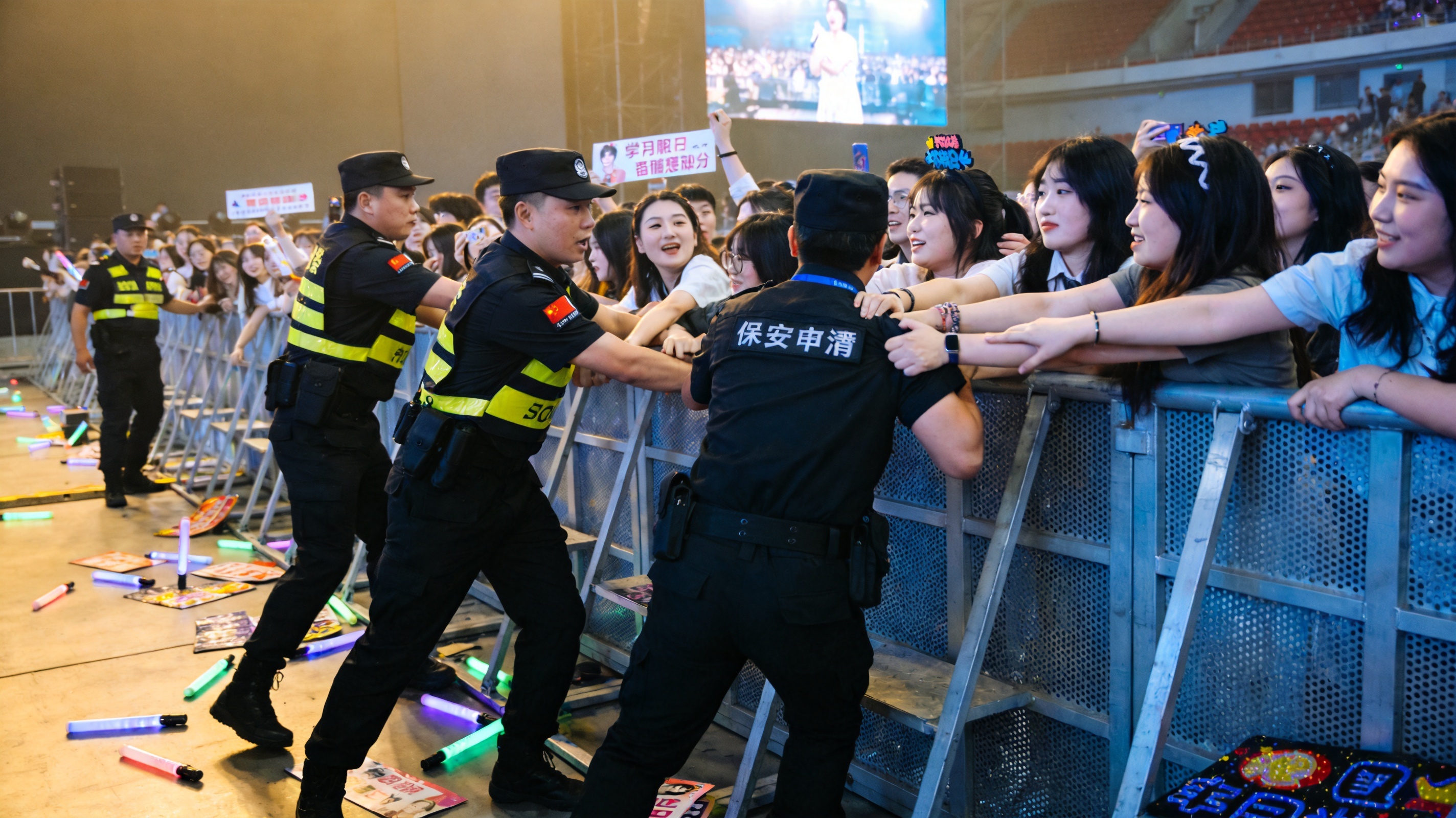 顶流艺人粉丝见面会现场冲突